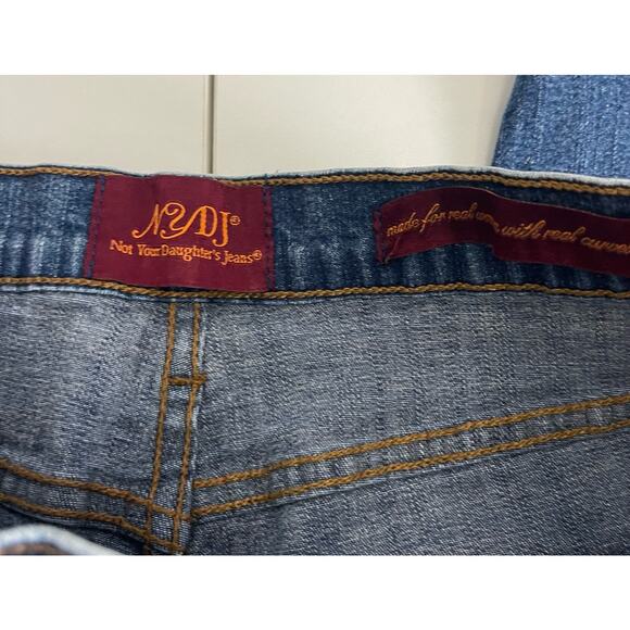 NYDJ Womens Jeans Sz 16 Not Your Daughters Straight Blue Jean - Picture 2 of 8
